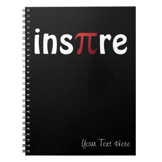Inspire Pi Day Mathematics Math Geek Notebook (Front)