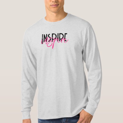 Inspire _ PINK Long Sleeve  T_Shirt