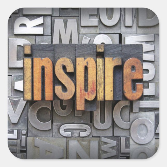 Inspire Square Sticker (Front)