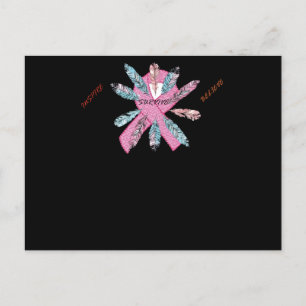 Inspire Survivor Believe Breast Cancer Awareness Announcement Postcard