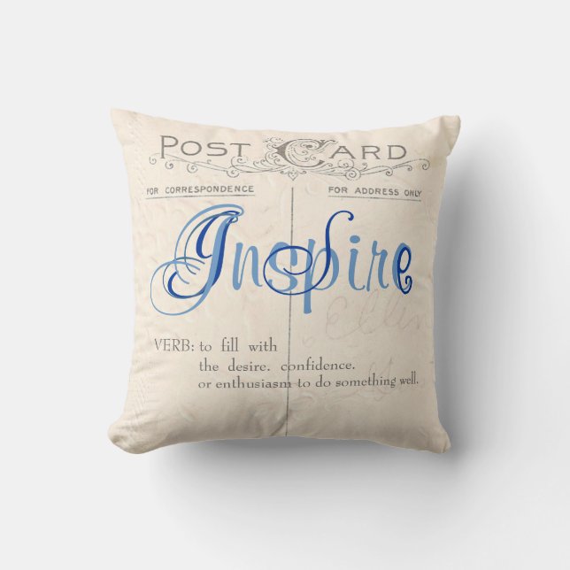 Inspire Throw Pillow (Front)