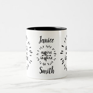 Inspire To Aspire Personalized Custom Mug