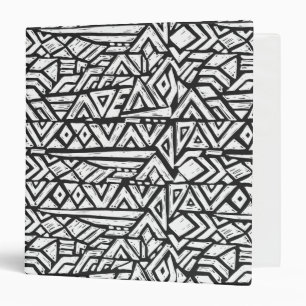 Inspired Artsy Tribal Pattern Binder