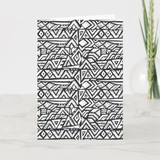 Inspired Artsy Tribal Pattern Card