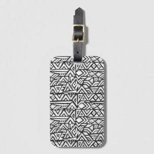 Inspired Artsy Tribal Pattern Luggage Tag