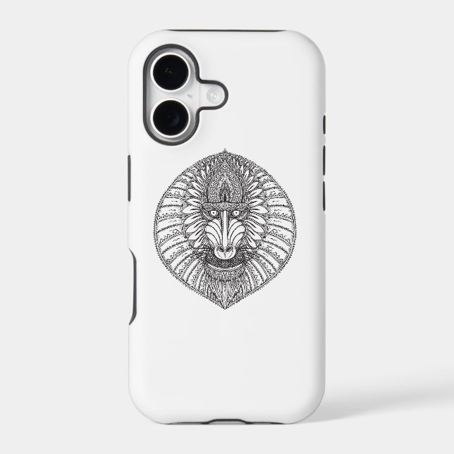 Inspired Baboon Face Iphone Case (Back)