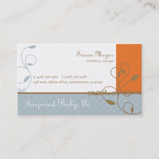 Customizable Inspired Baby Business Cards