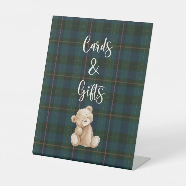 Inspired Baby Shower Gifts & Cards Pedestal Sign (Front)