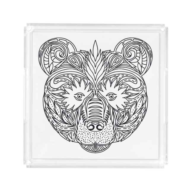 Inspired Bear Acrylic Tray (Front)