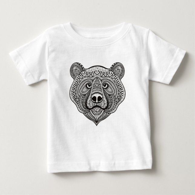 Inspired Bear Face Baby T-Shirt (Front)