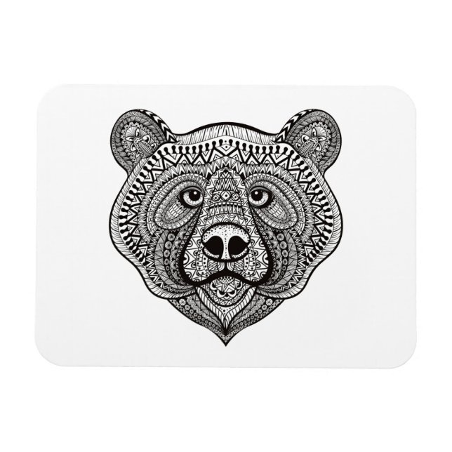 Inspired Bear Face Magnet (Horizontal)
