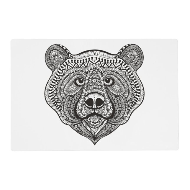 Inspired Bear Face Placemat (Front)