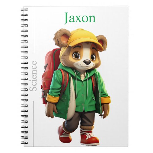 Inspired Bear Theme Spiral Notepad for School Notebook