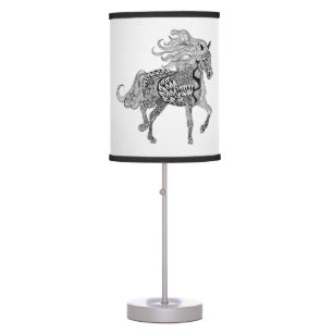 Inspired Black Horse Table Lamp