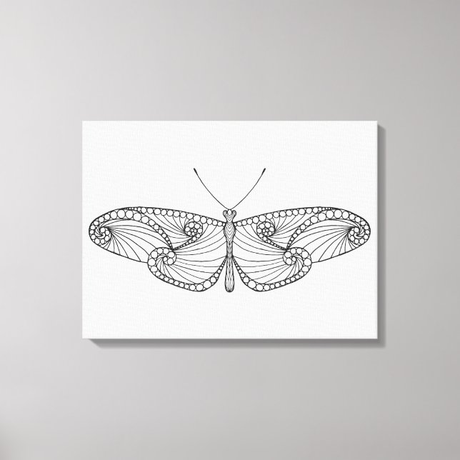 Inspired Butterfly Art 6 Canvas Print (Front)