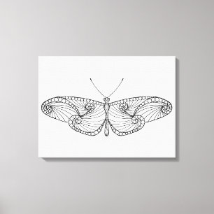 Inspired Butterfly Art 6 Canvas Print