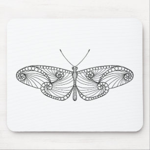 Inspired Butterfly Art Mouse Pad
