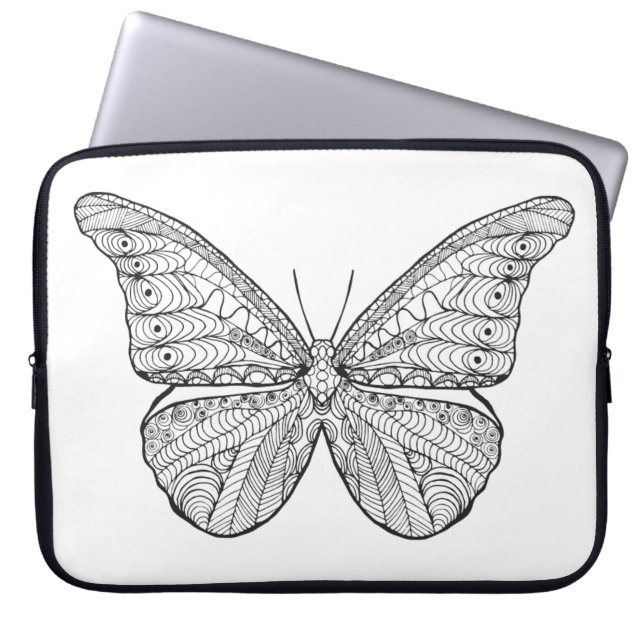 Inspired Butterfly Laptop Sleeve (Front)