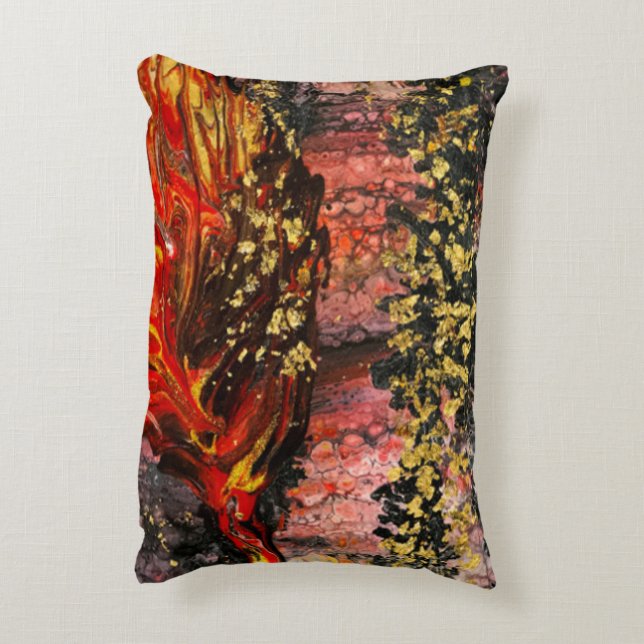 Inspired by California's Fires Accent Pillow (Back(Vertical))
