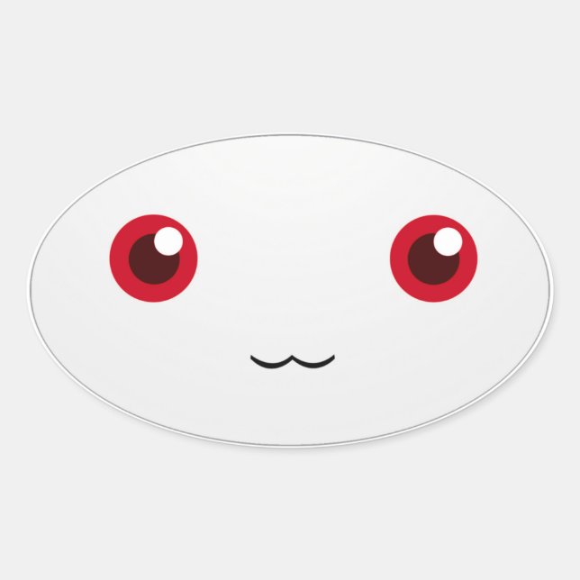 Inspired by Kyubey Oval Sticker (Front)
