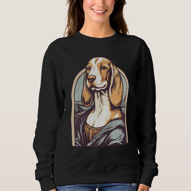 Inspired by Lisa Art Portrait of a Beagle Dog Sweatshirt (Front)