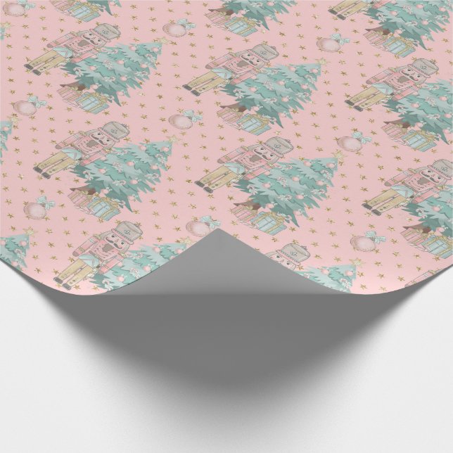 Inspired By Nutcracker Christmas Wrapping Paper (Corner)