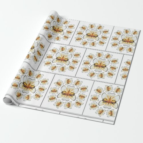 Inspired By The Beauty Of Cicada Wings Artwork Wrapping Paper