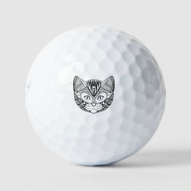 Inspired Cat Golf Balls (Front)