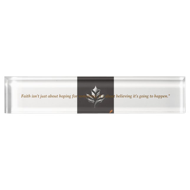 Inspired Desk Nameplate (Front)