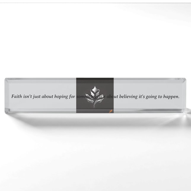 Inspired Desk Nameplate (Front)