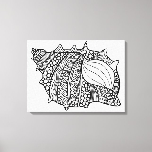 Inspired Doodle 6 Canvas Print (Front)