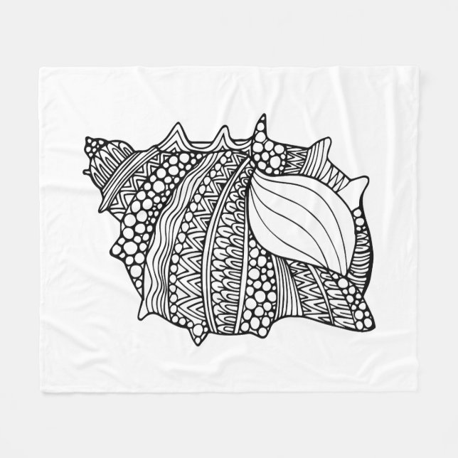 Inspired Doodle Fleece Blanket (Front (Horizontal))