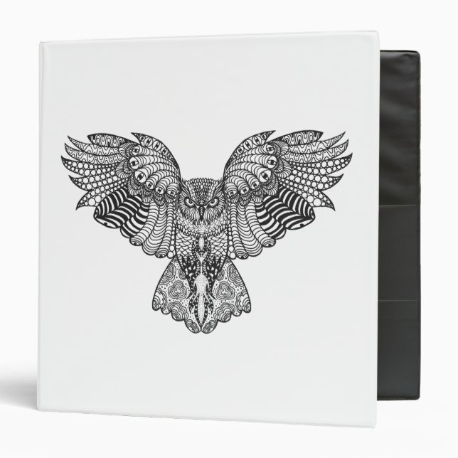 Inspired Eagle Owl 3 Ring Binder (Front/Inside)
