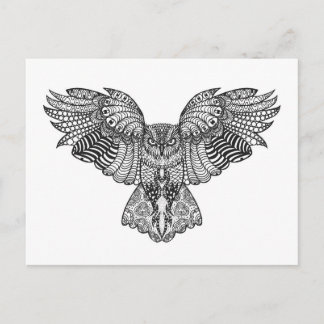 Inspired Eagle Owl Postcard