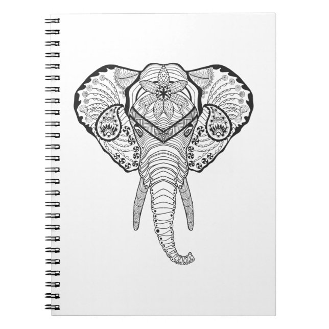 Inspired Elphant Head Notebook (Front)