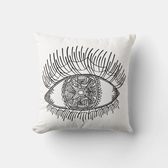 Inspired Eye Throw Pillow (Front)