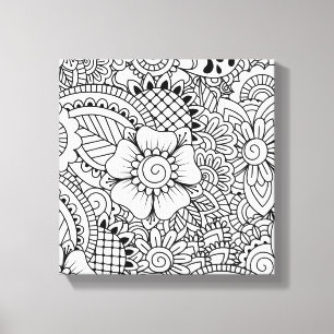 Inspired Flowers 6 Canvas Print
