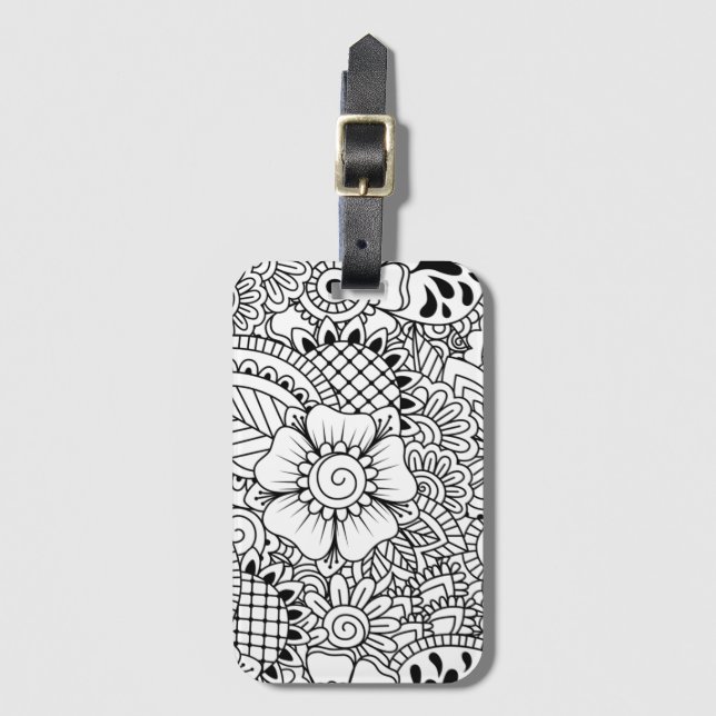 Inspired Flowers Luggage Tag (Front Vertical)