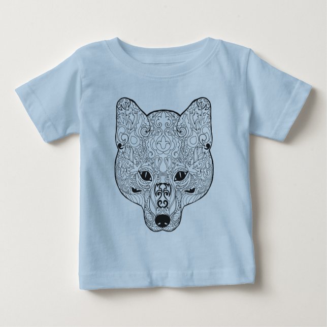 Inspired Fox Head Baby T-Shirt (Front)