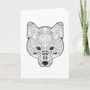 Inspired Fox Head Card