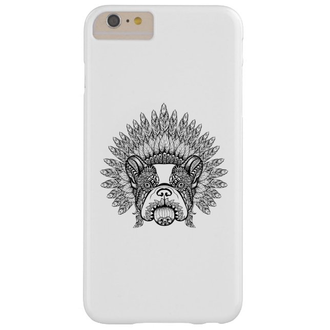 Inspired French Bulldog In War Bonnet Case-Mate iPhone Case (Back)