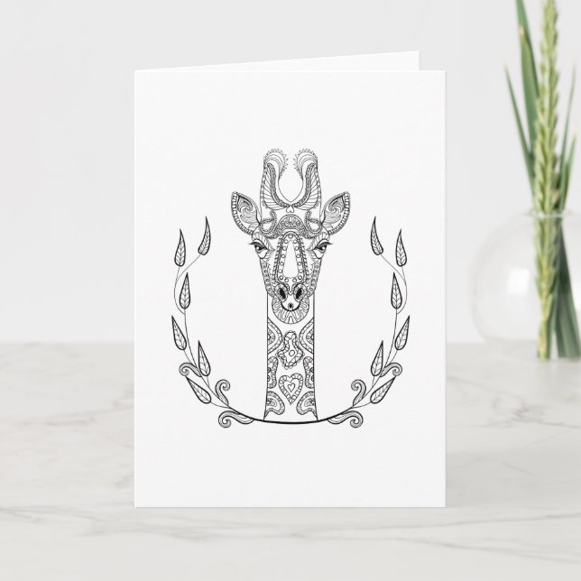 Inspired Giraffe Card (Front)