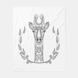 Inspired Giraffe Fleece Blanket