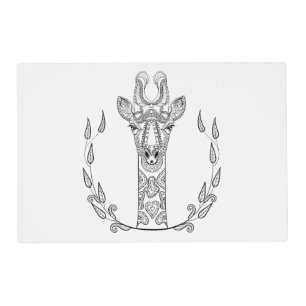 Inspired Giraffe Placemat