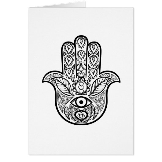 Inspired Hamsa Hand Cards (Front)