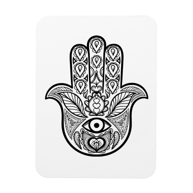 Inspired Hamsa Hand Magnet (Vertical)