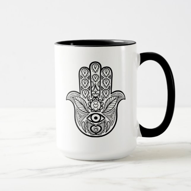 Inspired Hamsa Hand Mug (Right)