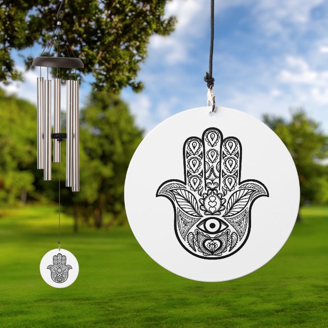 Inspired Hamsa Hand Wind Chime (Outdoor)