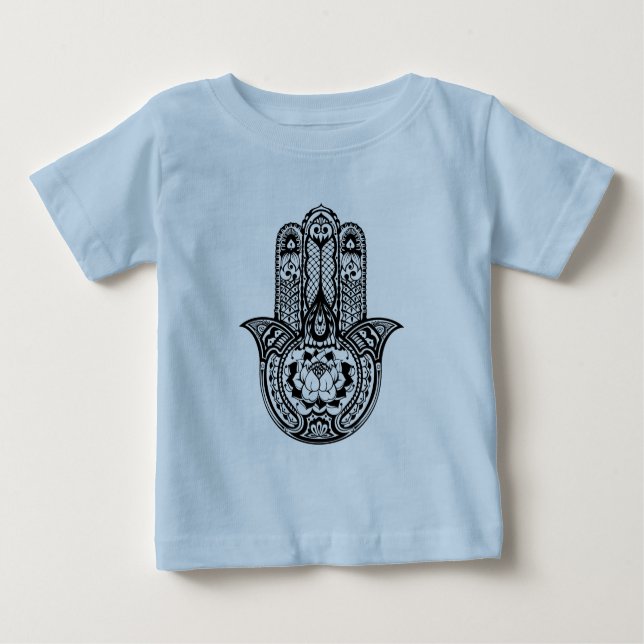 Inspired Hamsa Symbol Baby T-Shirt (Front)