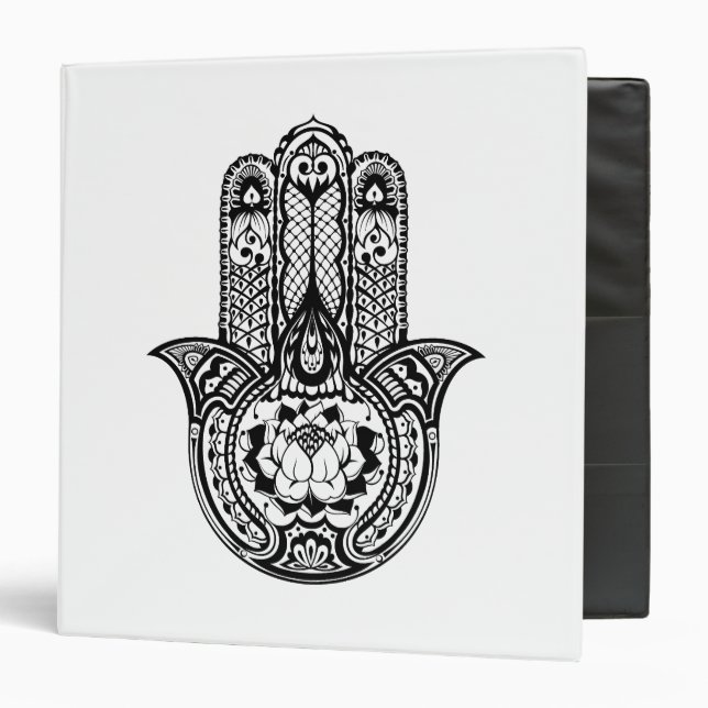 Inspired Hamsa Symbol Binder (Front/Inside)